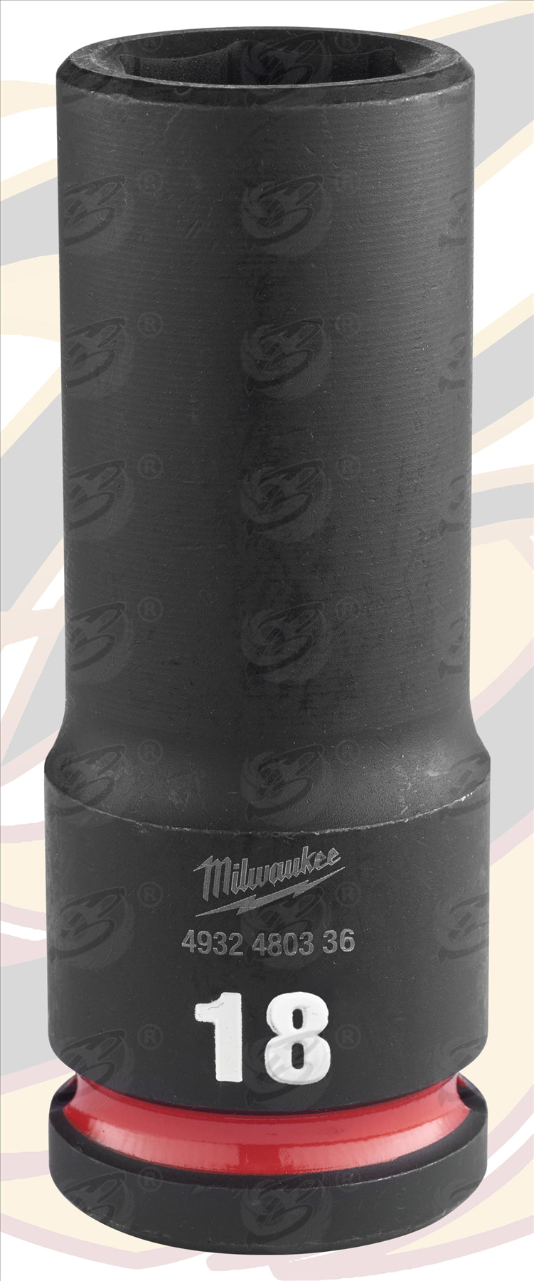 MILWAUKEE 18MM 1/2" DRIVE 6 POINT DEEP IMPACT SOCKET ( SINGLE )