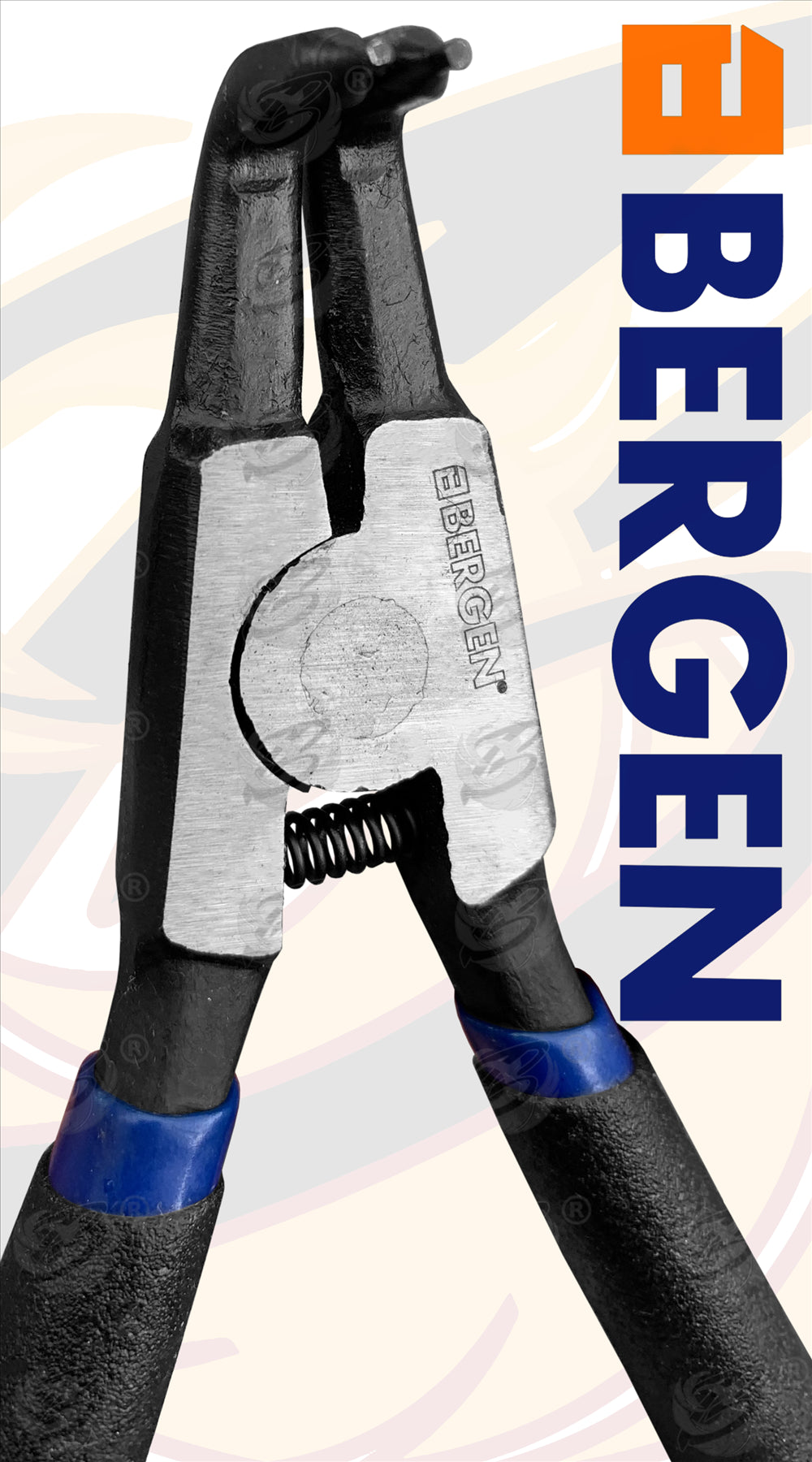 BERGEN 4PCS 7" CIRCLIP PLIER SET