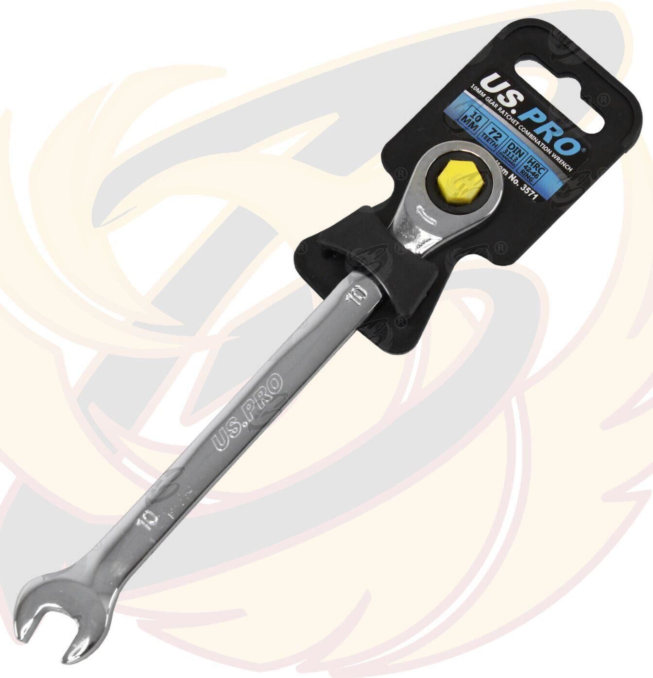 US Pro 10mm 72 Tooth Ratchet Spanner 3571