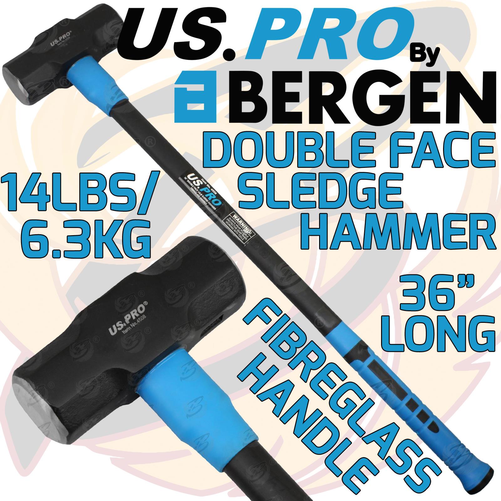 US PRO 6.3KG 36" LONG FIBREGLASS SLEDGE HAMMER