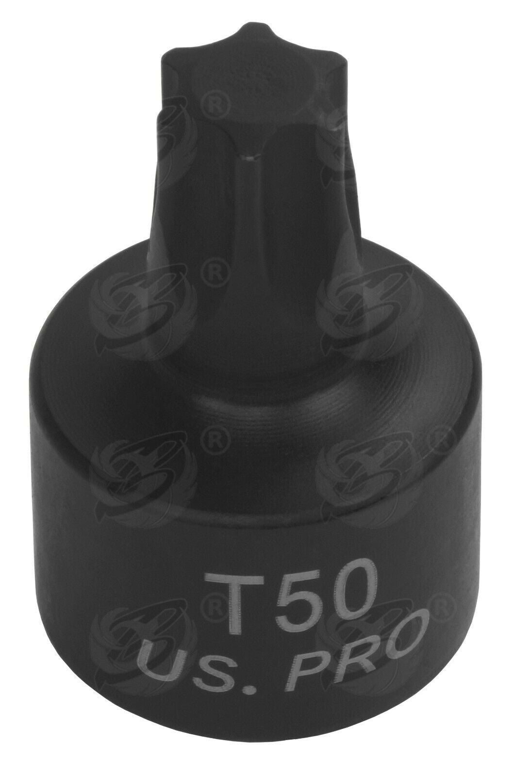 US PRO 10PCS 1/4" & 3/8" DRIVE STUBBY IMPACT TORX BIT SOCKETS T10 - T50