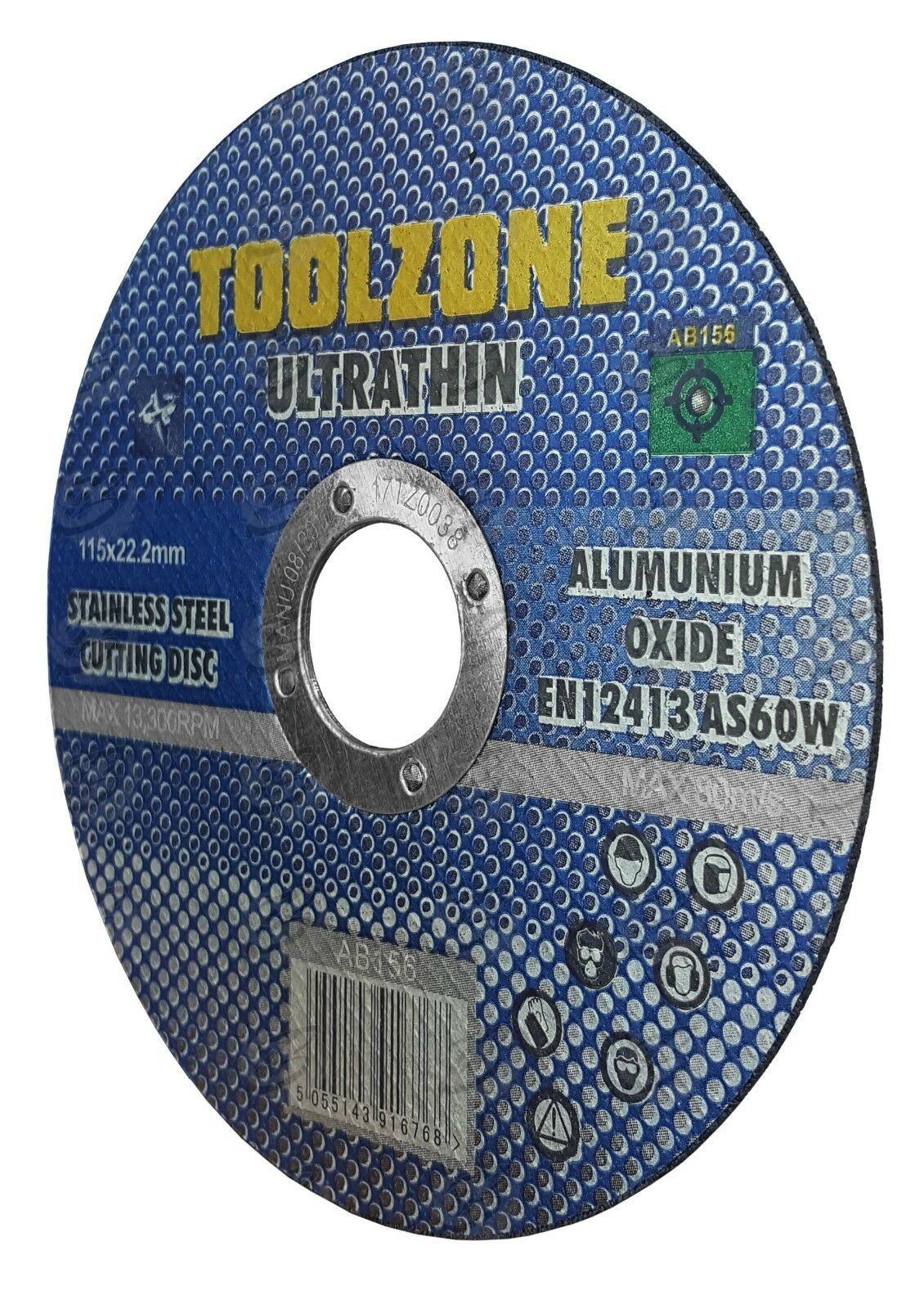 Toolzone 0.8mm Thick Stainless Steel Cutting Discs ( x 25 Discs ) AB156