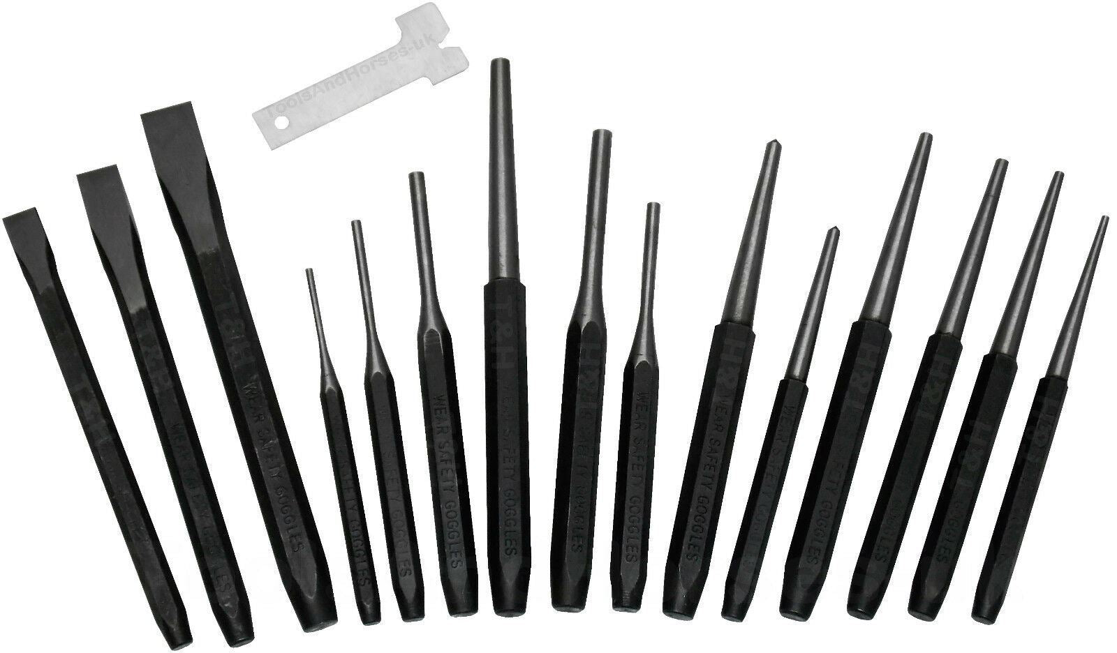 US PRO 16PCS PUNCH & CHISEL SET