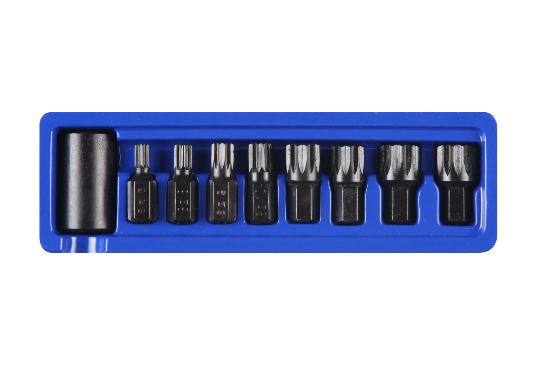 BLUESPOT 9PCS 1/2" DRIVE IMPACT SPLINE BIT SOCKETS M6 - M18