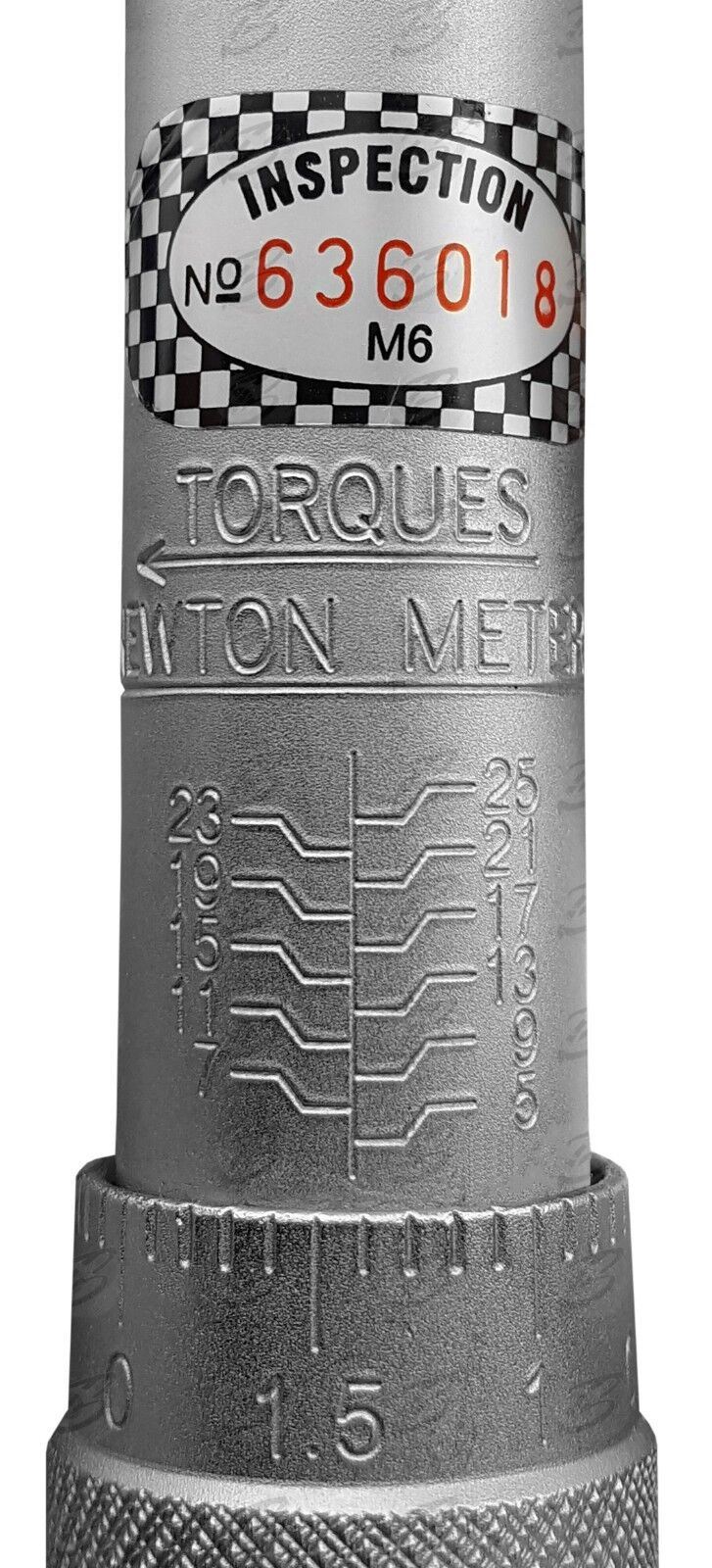 Toolzone 1/4" Drive Calibrated Torque Wrench 5Nm - 25Nm ( SS029 )