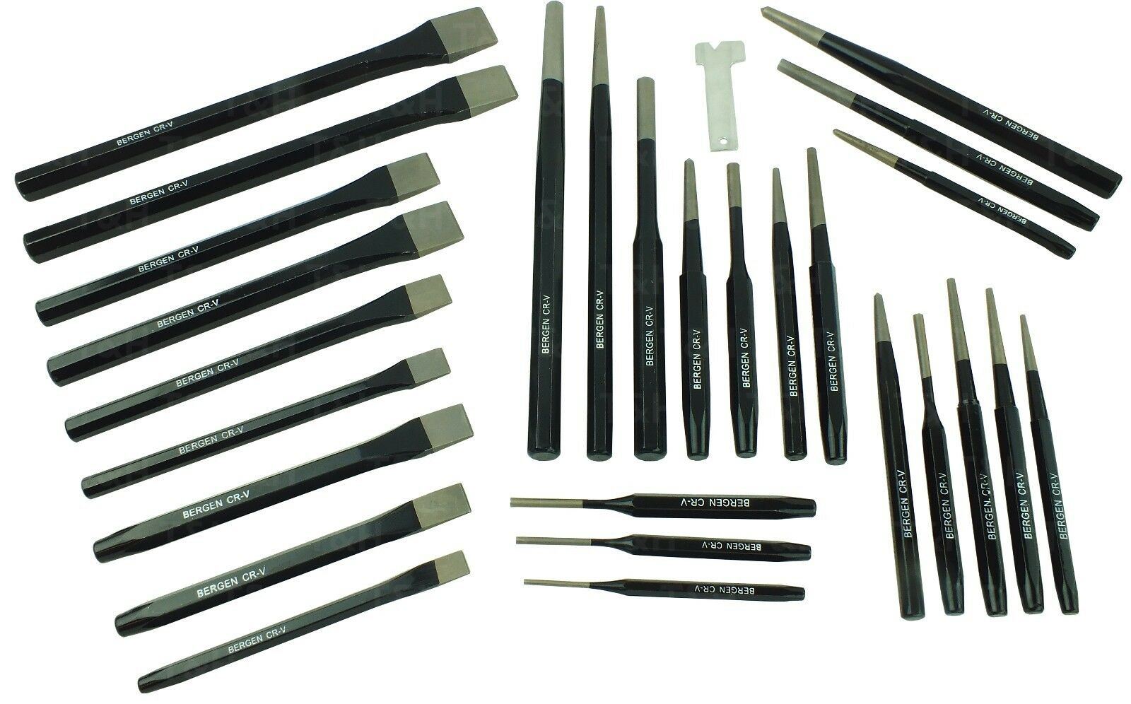 US PRO 28PCS PUNCH & CHISEL SET