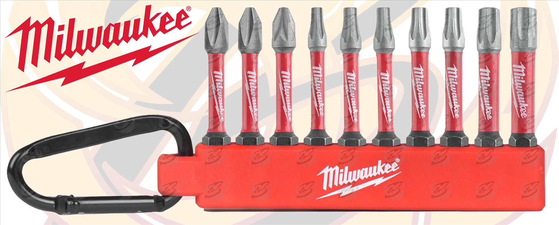 MILWAUKEE 10PCS IMPACT DRILL / DRIVER BIT SET ( SHOCKWAVE IMPACT DUTY )