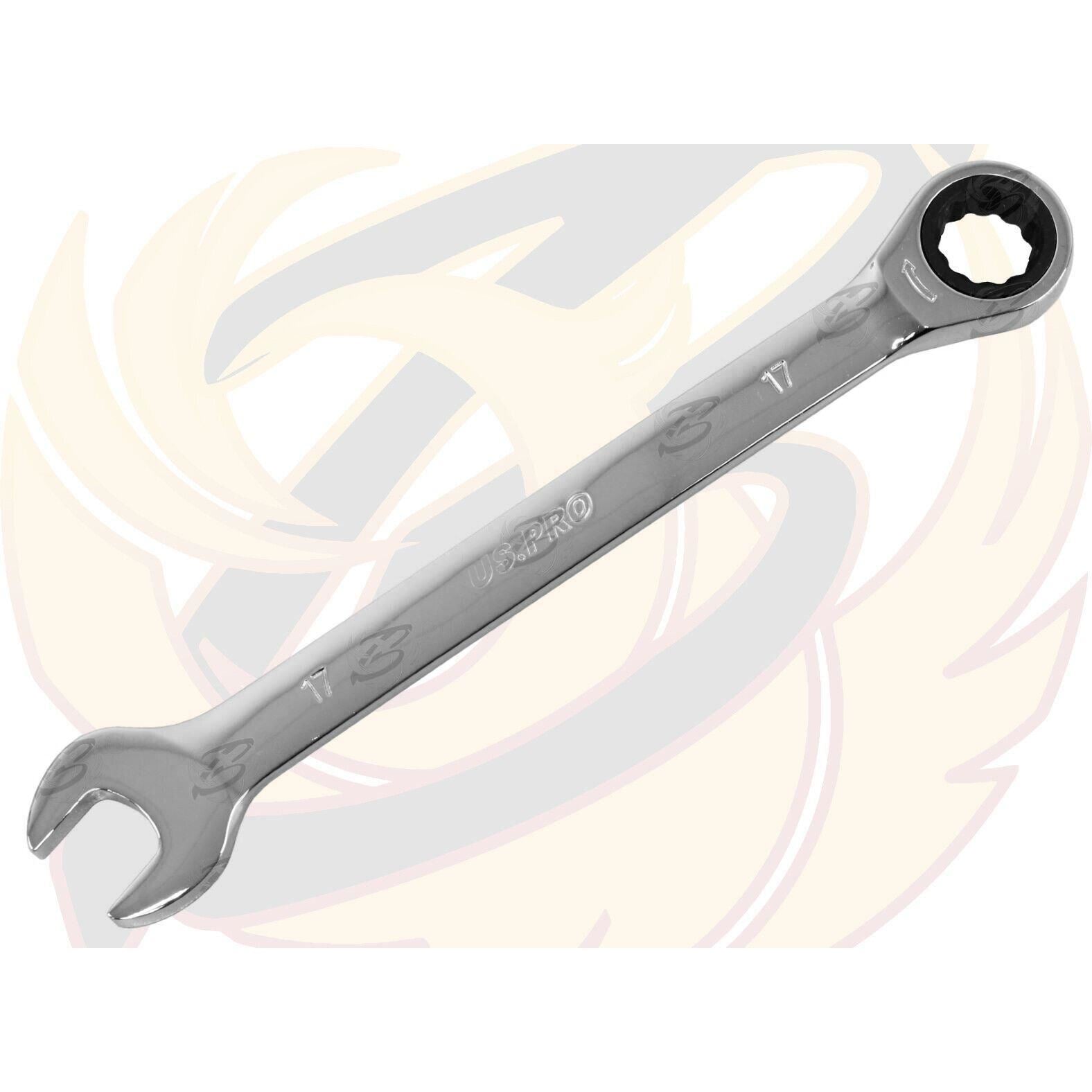 US Pro 17mm 72 Tooth Ratchet Spanner 3578