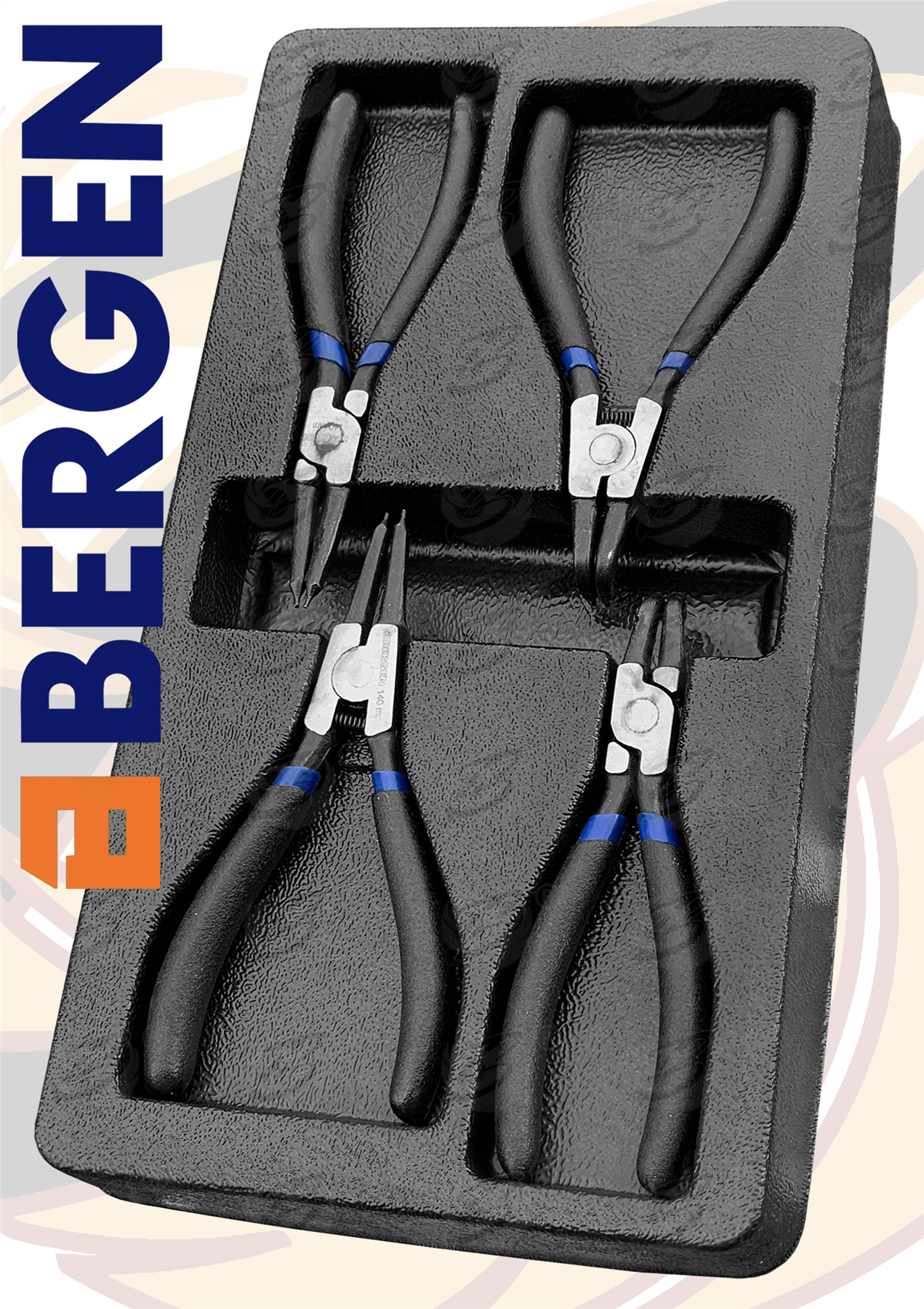Bergen 4 Piece 7" Circlip Plier Set ( 1770 )