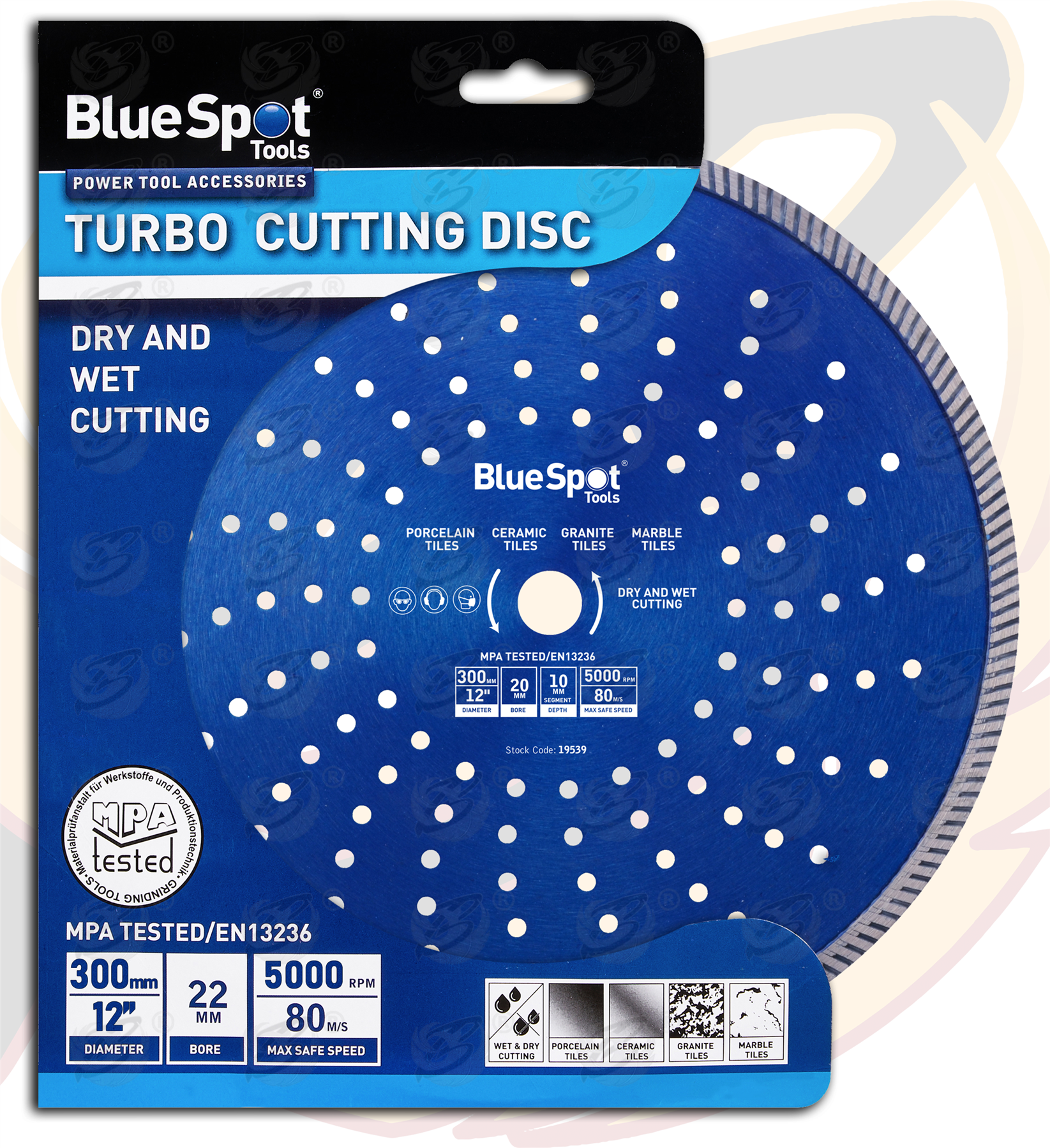 BlueSpot 12" / 300mm Turbo Diamond Cutting Disc ( 19539 )