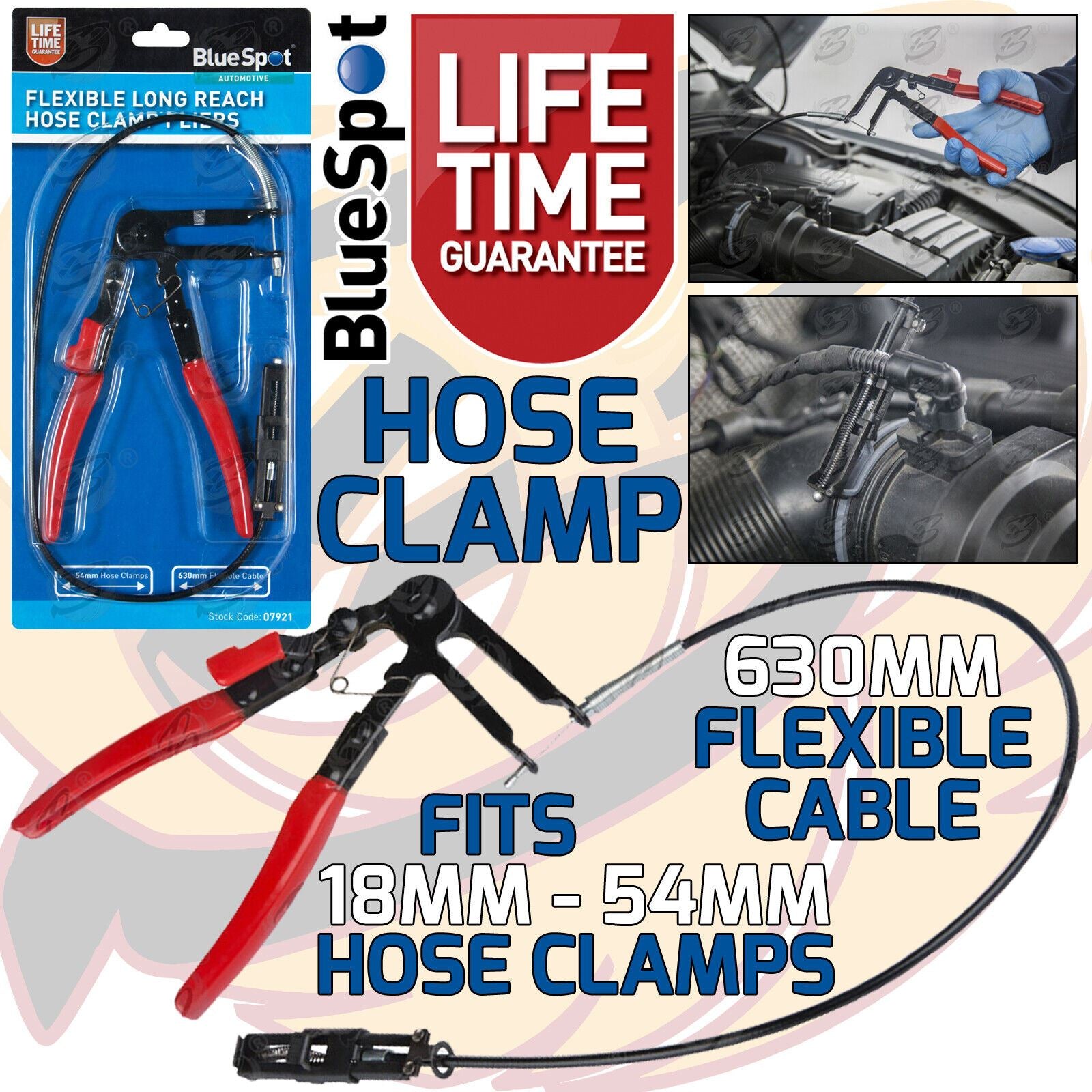 BlueSpot Remote Action Hose Clamp Pliers ( 07921 )