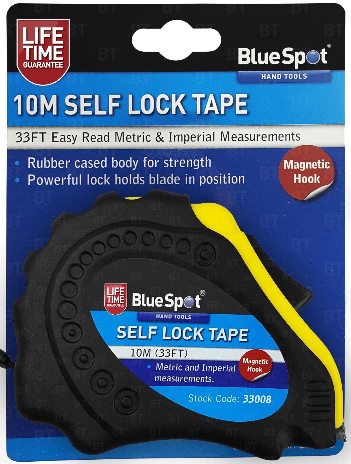 BLUESPOT 10M ( 33FT ) SELFING LOCKING TAPE MEASURE