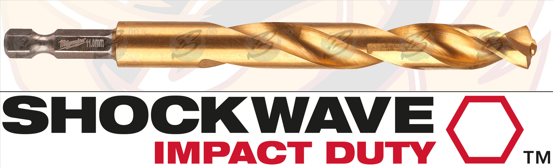 MILWAUKEE 11MM HSS TITANIUM METAL RED HEX DRILL BIT