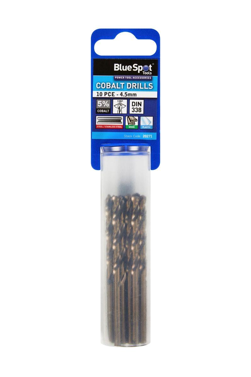 BlueSpot 10 Piece 4.5mm Cobalt Drill Bit Set ( 20271 )