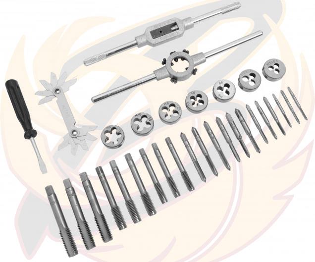 BLUESPOT 32PCS METRIC TAP & DIE SET M3 - M12