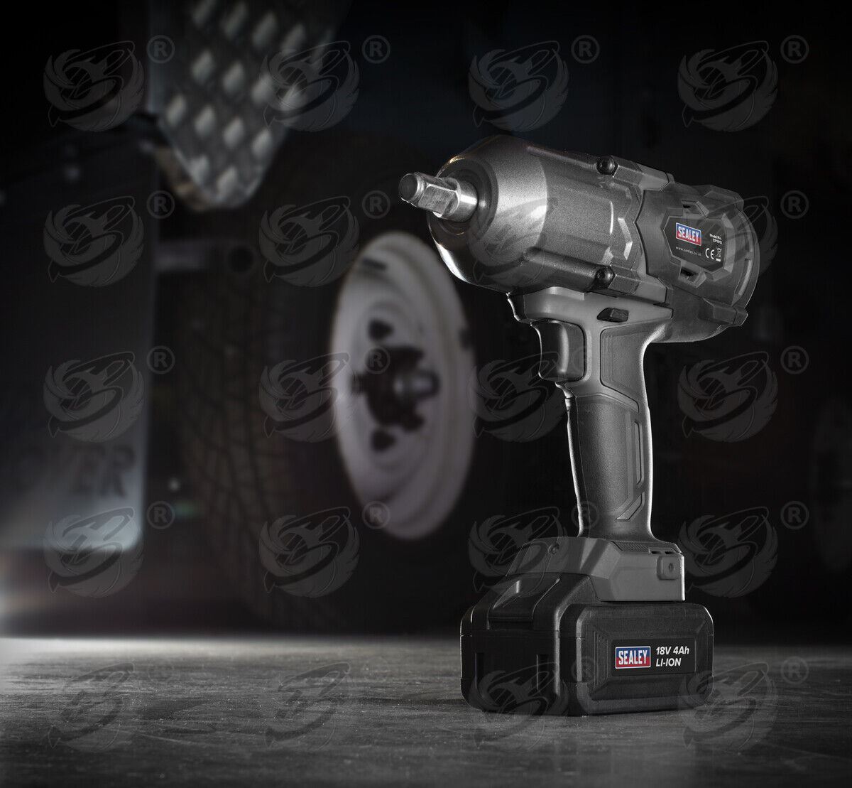 SEALEY 18V 1000NM 1/2" DRIVE CORDLESS IMPACT WRENCH BRUSHLESS x2 4AH LI-ION BATTERIES