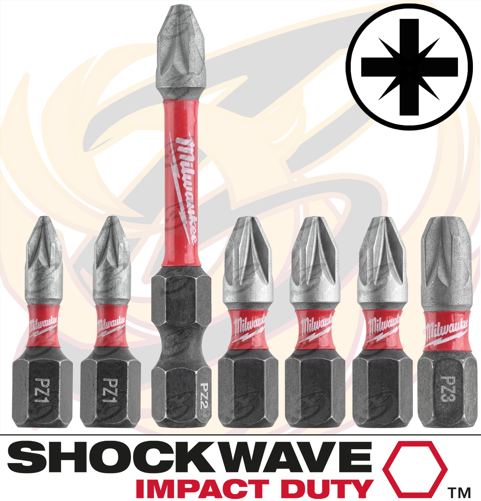 MILWAUKEE 35PCS IMPACT DRILL / DRIVER & NUT DRIVER BIT SET ( SHOCKWAVE IMPACT DUTY )
