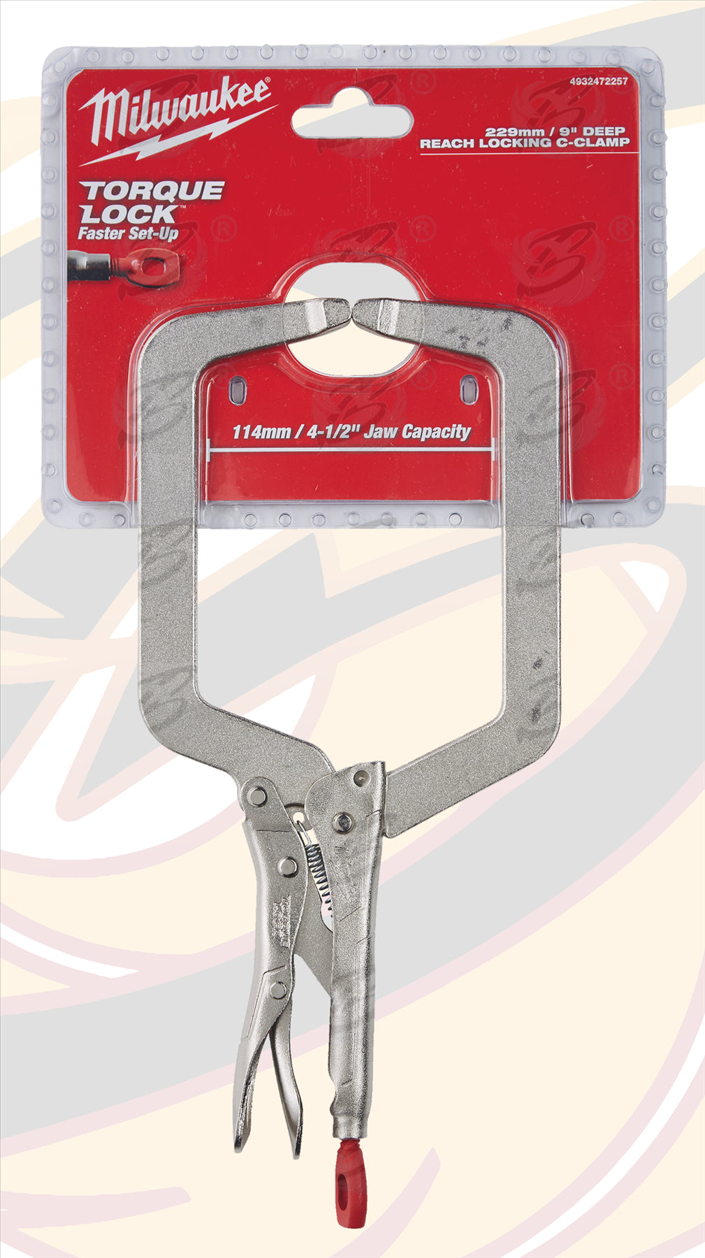 MILWAUKEE 9" DEEP REACH REGULAR JAW TORQUE LOCK LOCKING PLIERS