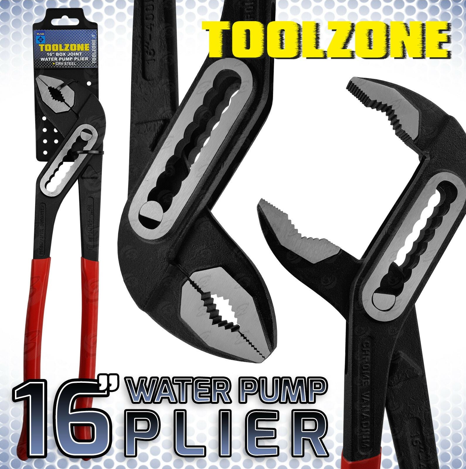TOOLZONE 16" BOX JOINT WATER PUMP PLIERS