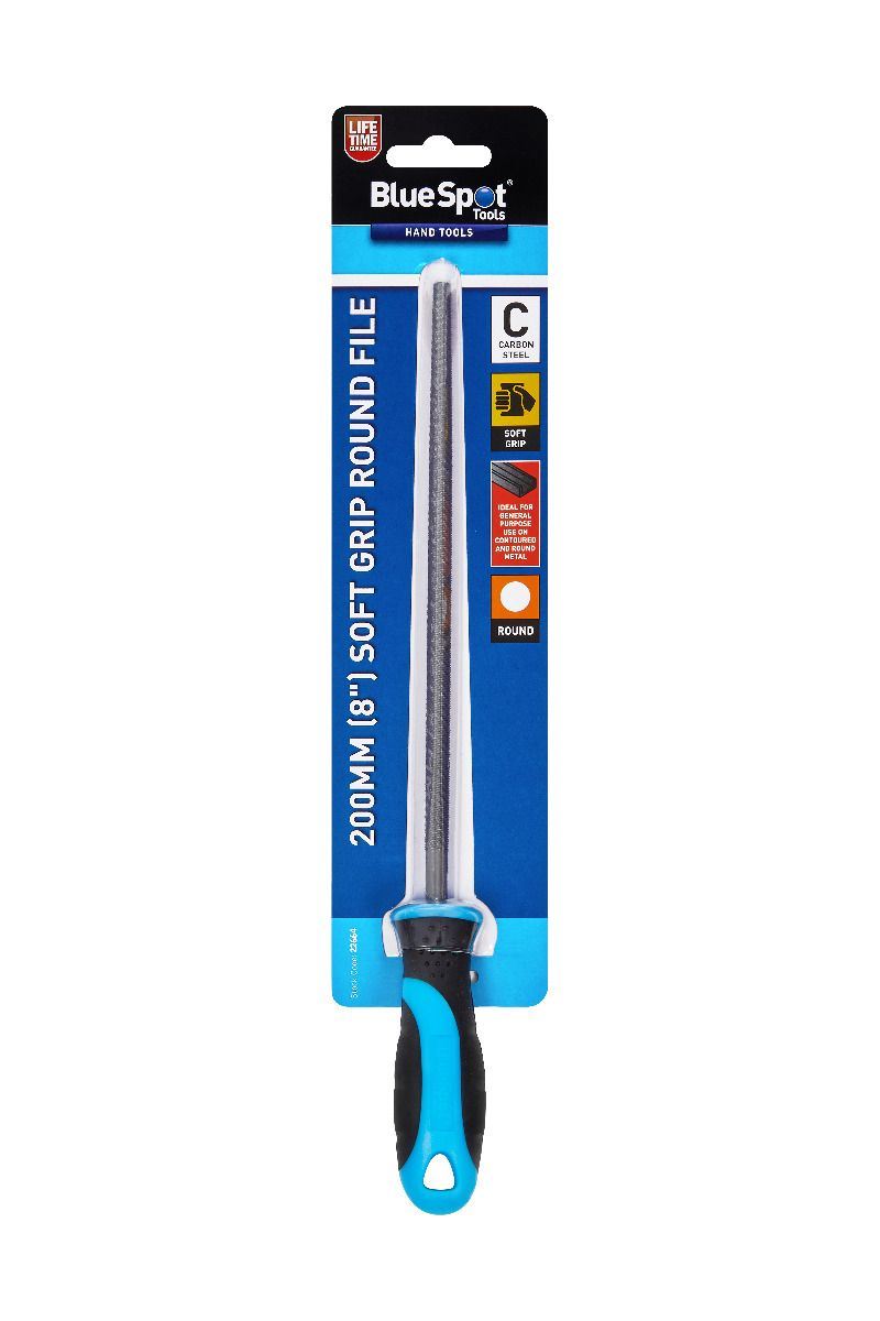 BlueSpot 200mm (8") Soft Grip Round File ( 22664 )