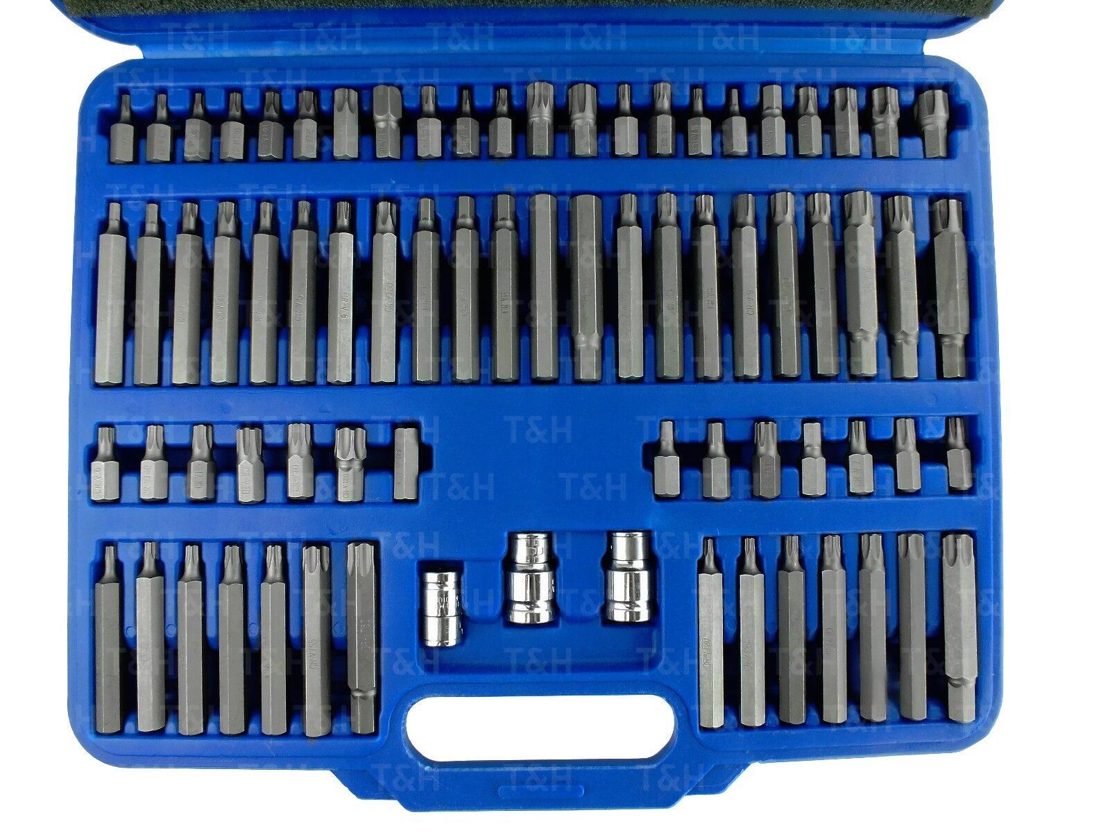 US PRO 75PCS HEX - TORX - SPLINE - RIBE - TAMPERPROOF TORX BIT SOCKETS
