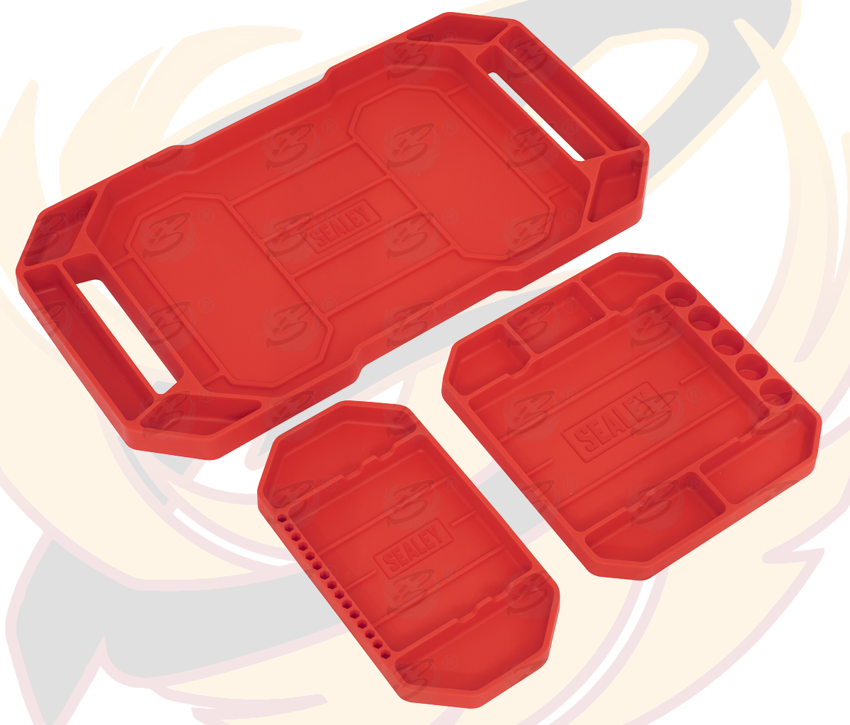 Sealey 3 Piece Non Slip Flexible Tool Trays ( APNST4 )