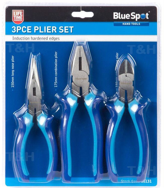 BlueSpot 3 Piece pliers Set 08131