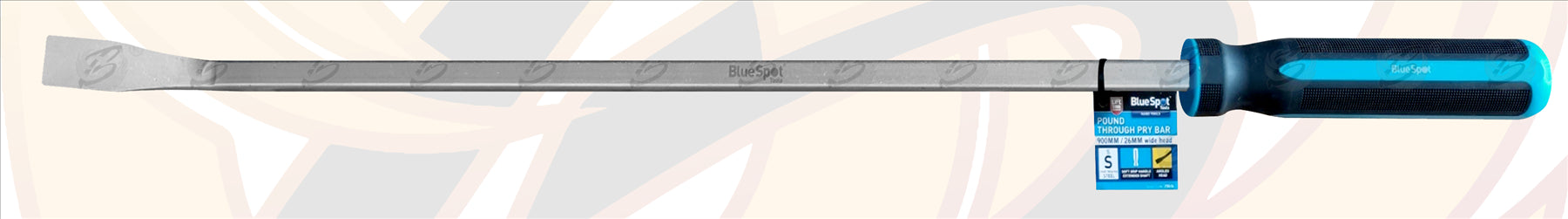 BLUESPOT 36" EXTRA LONG ANGLED GO - THROUGH PRY BAR