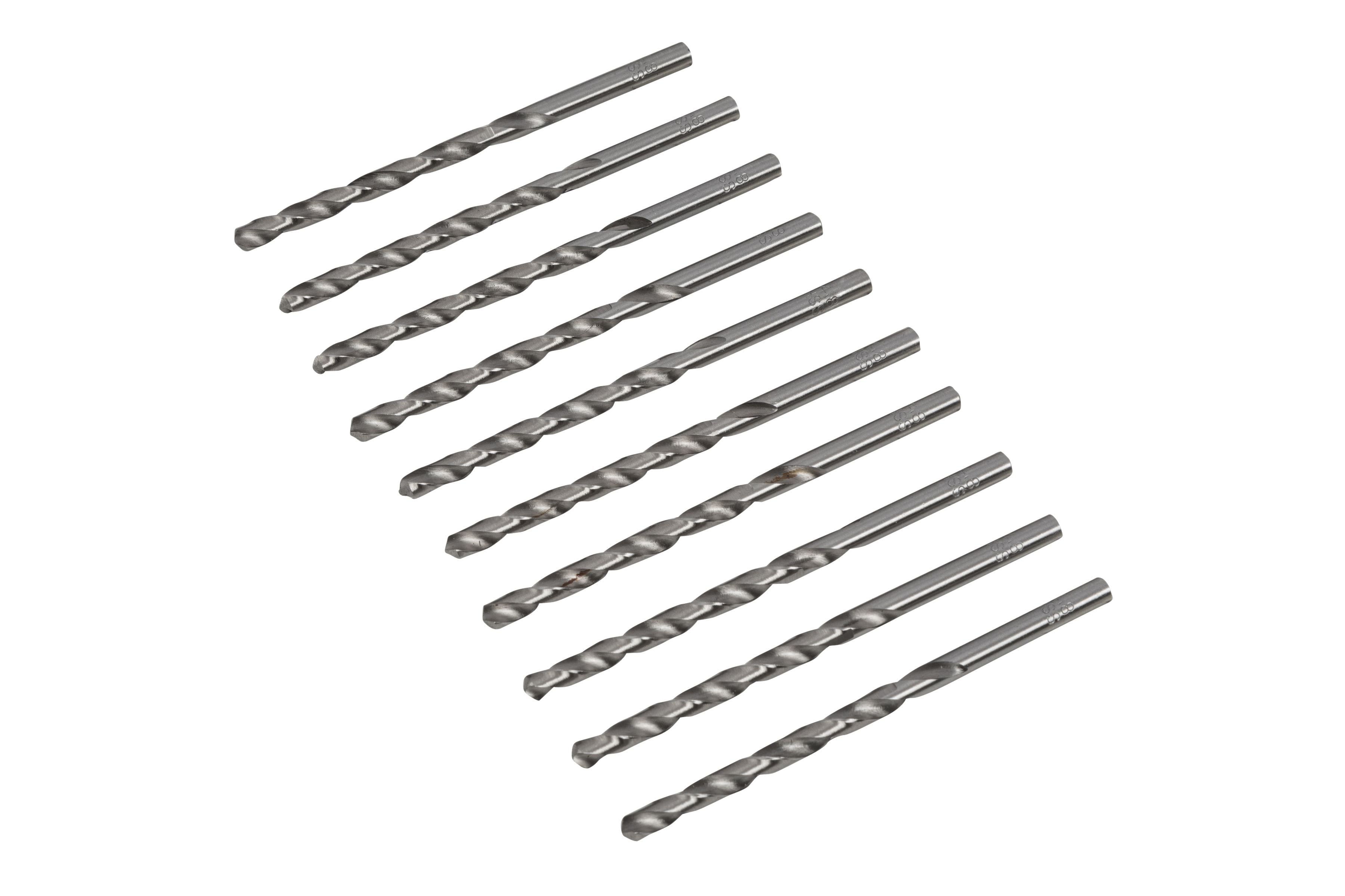 BlueSpot 10 Piece 4.8mm HSS Drill Bit Set ( 20270 )