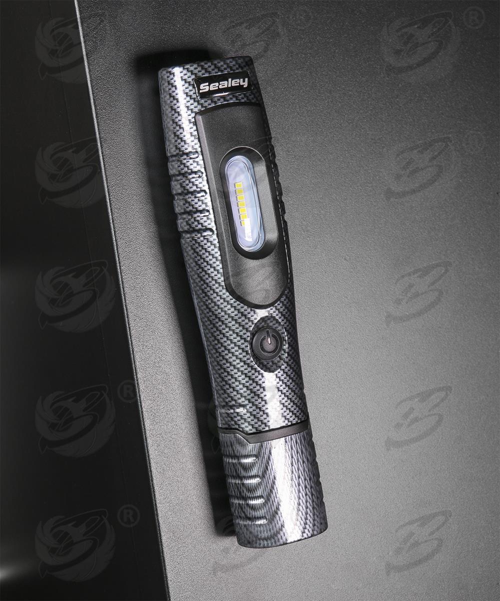 SEALEY RECHARGEABLE SMD LED LI - ION WORK LIGHT ( CARBON FIBRE )