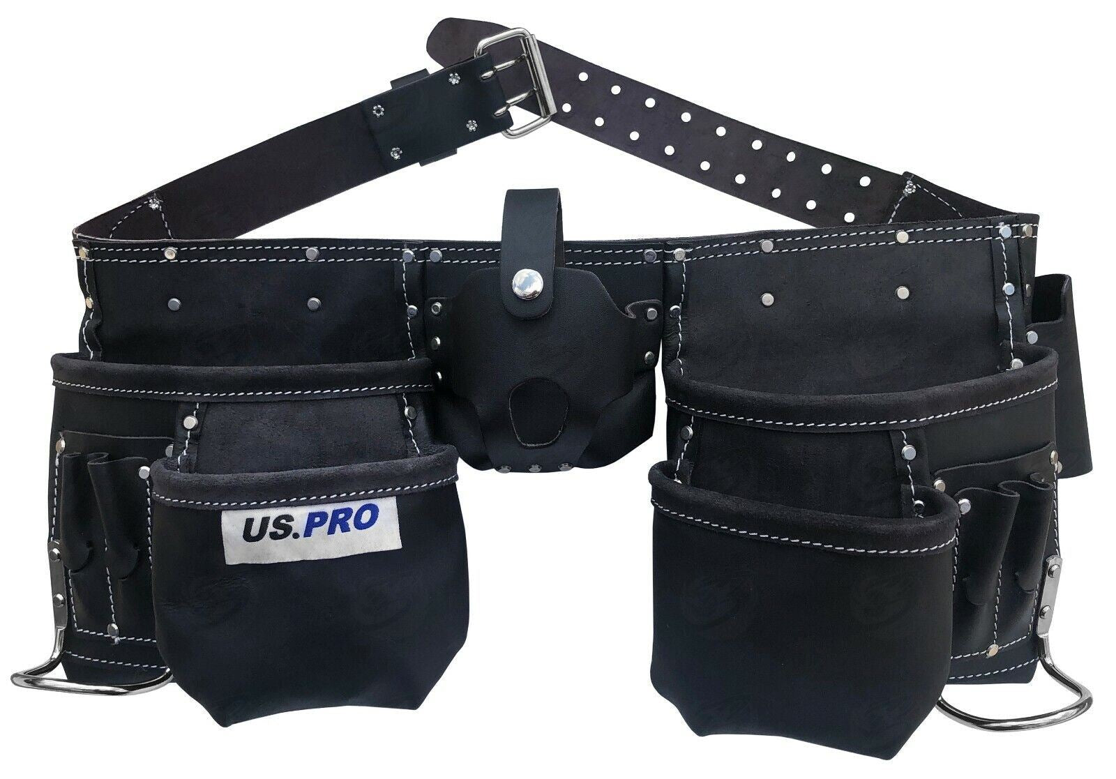 US Pro 11 Pocket Double Leather Work Belt ( 2302 )