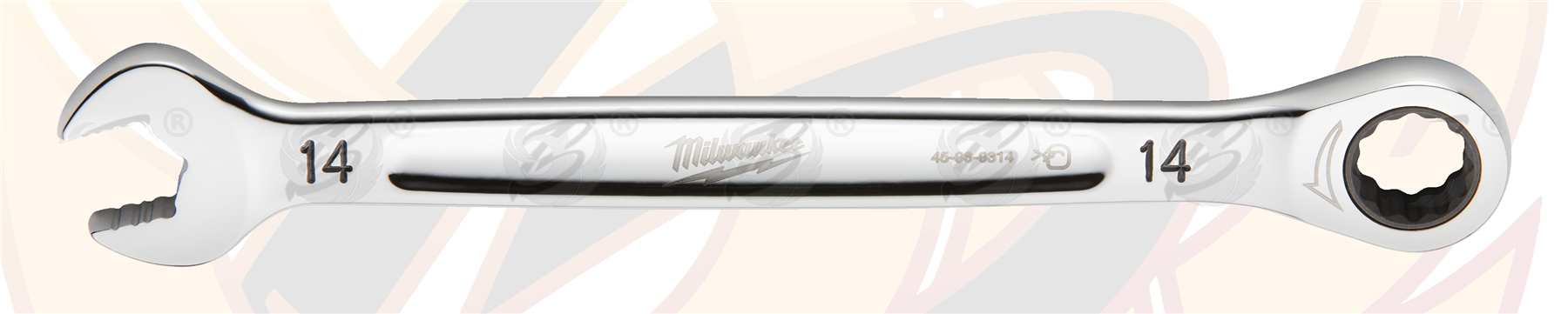 Milwaukee 14mm 144 Teeth Maxbite Ratchet Spanner ( 4932471507 )
