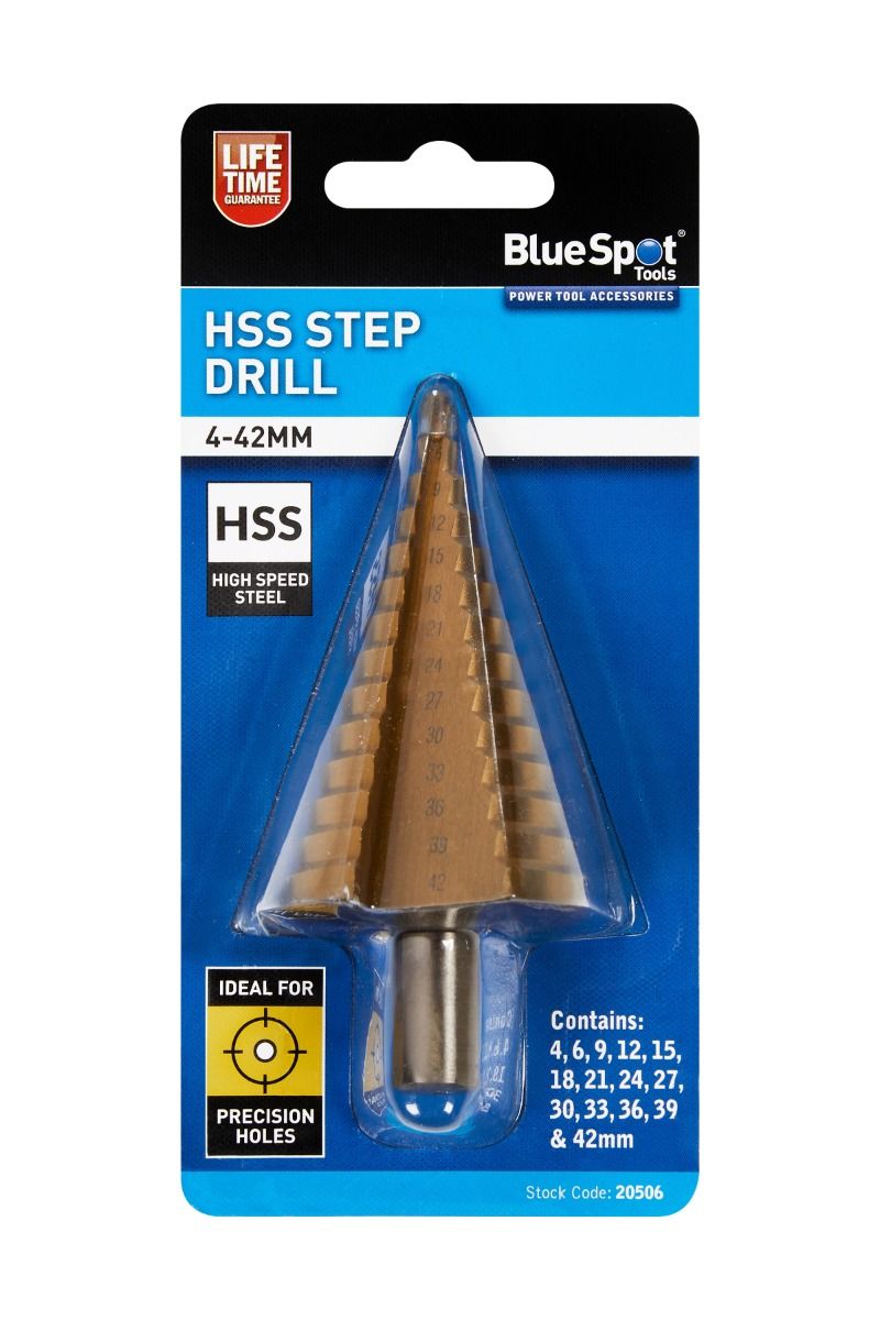 BlueSpot HSS Step Drill 4mm - 42mm ( 20506 )