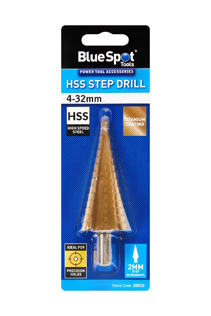BlueSpot HSS Step Drill 4mm - 32mm ( 20510 )
