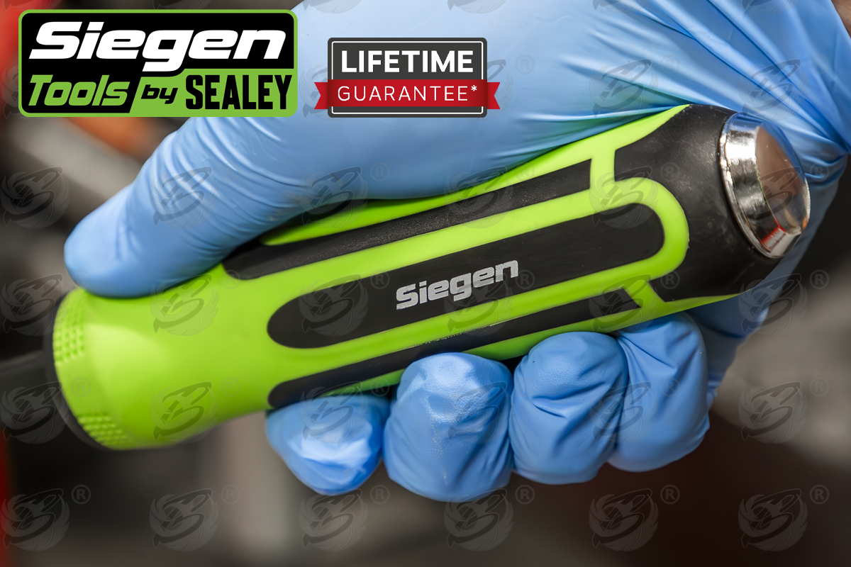 Siegen Angled Pry Bar Set With Hammer Cap Heavy-Duty 4 Piece S01138