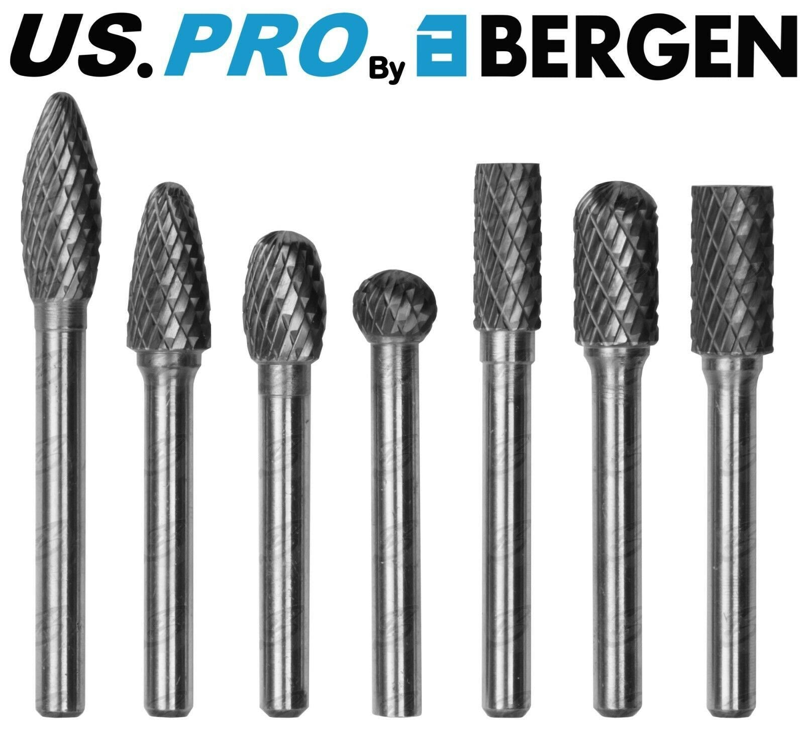 US PRO 7PCS TUNGSTEN CARBIDE BURR SET