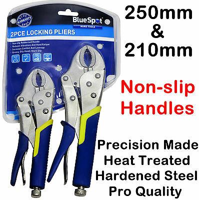 BLUESPOT 2PCS LOCKING PLIERS WITH GRIPS