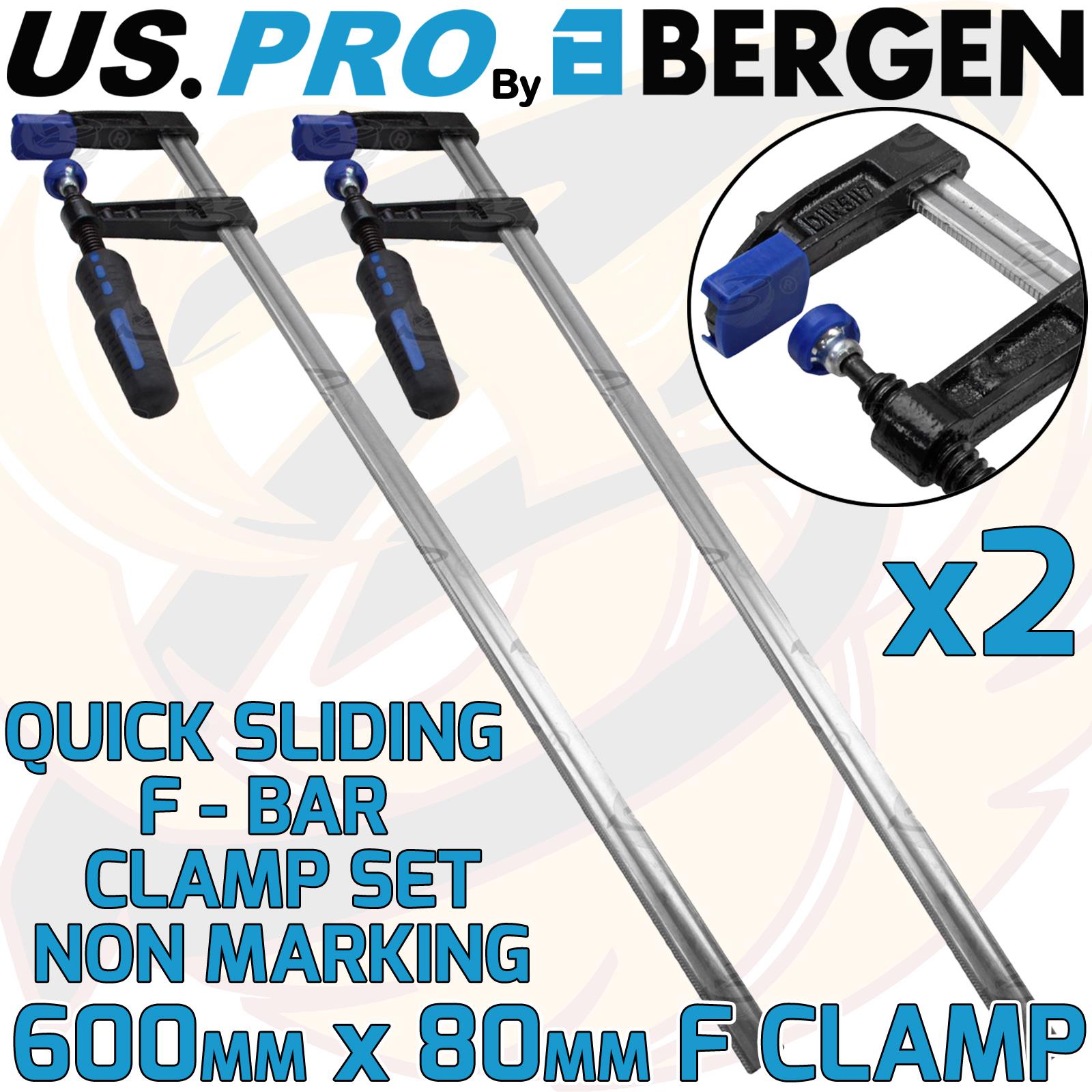 US PRO QUICK SLIDE F CLAMPS 600mm x 80mm ( x 2 )