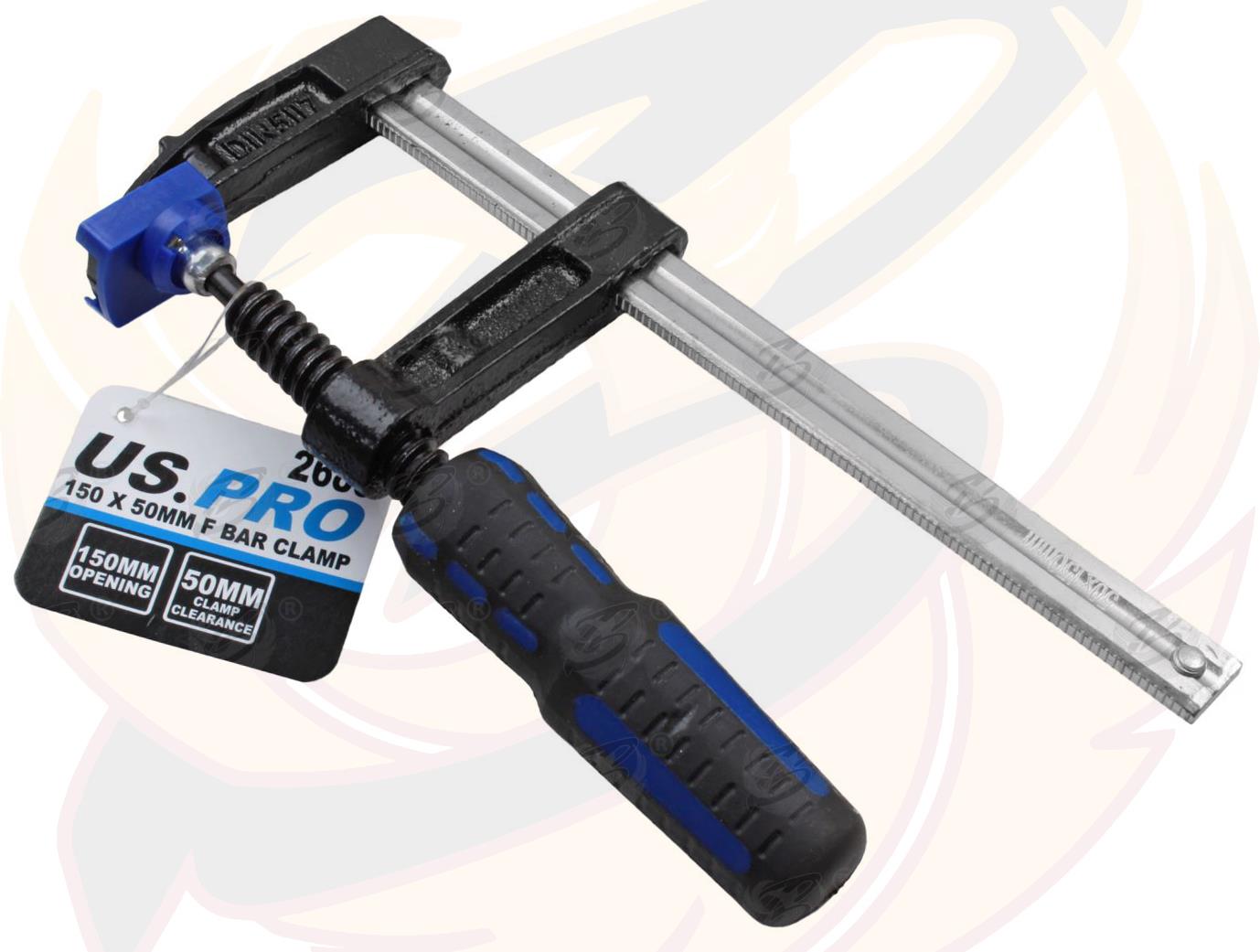 US PRO QUICK SLIDE F CLAMPS 150mm x 50mm ( x 2 )