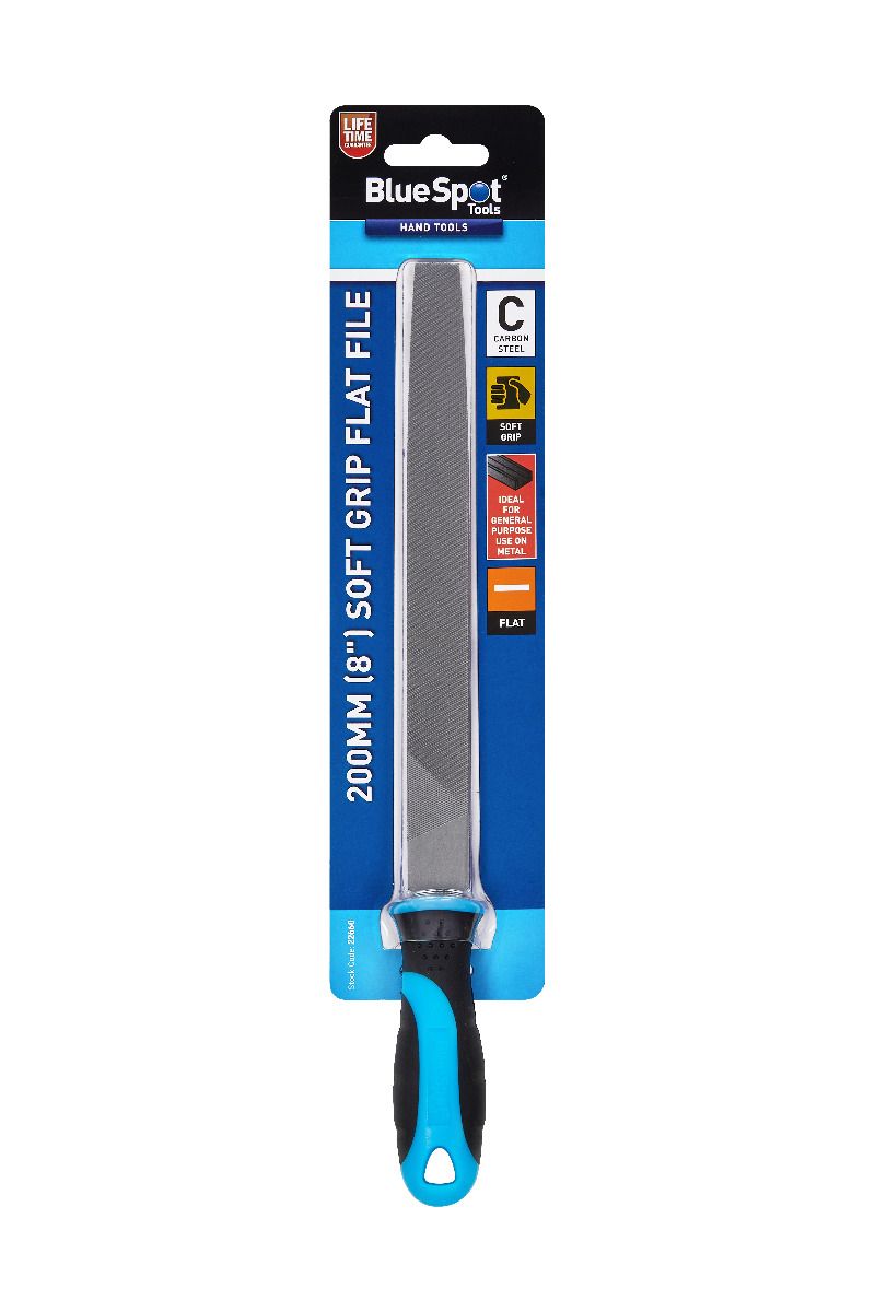 BlueSpot 200mm (8") Soft Grip Flat File ( 22660 )
