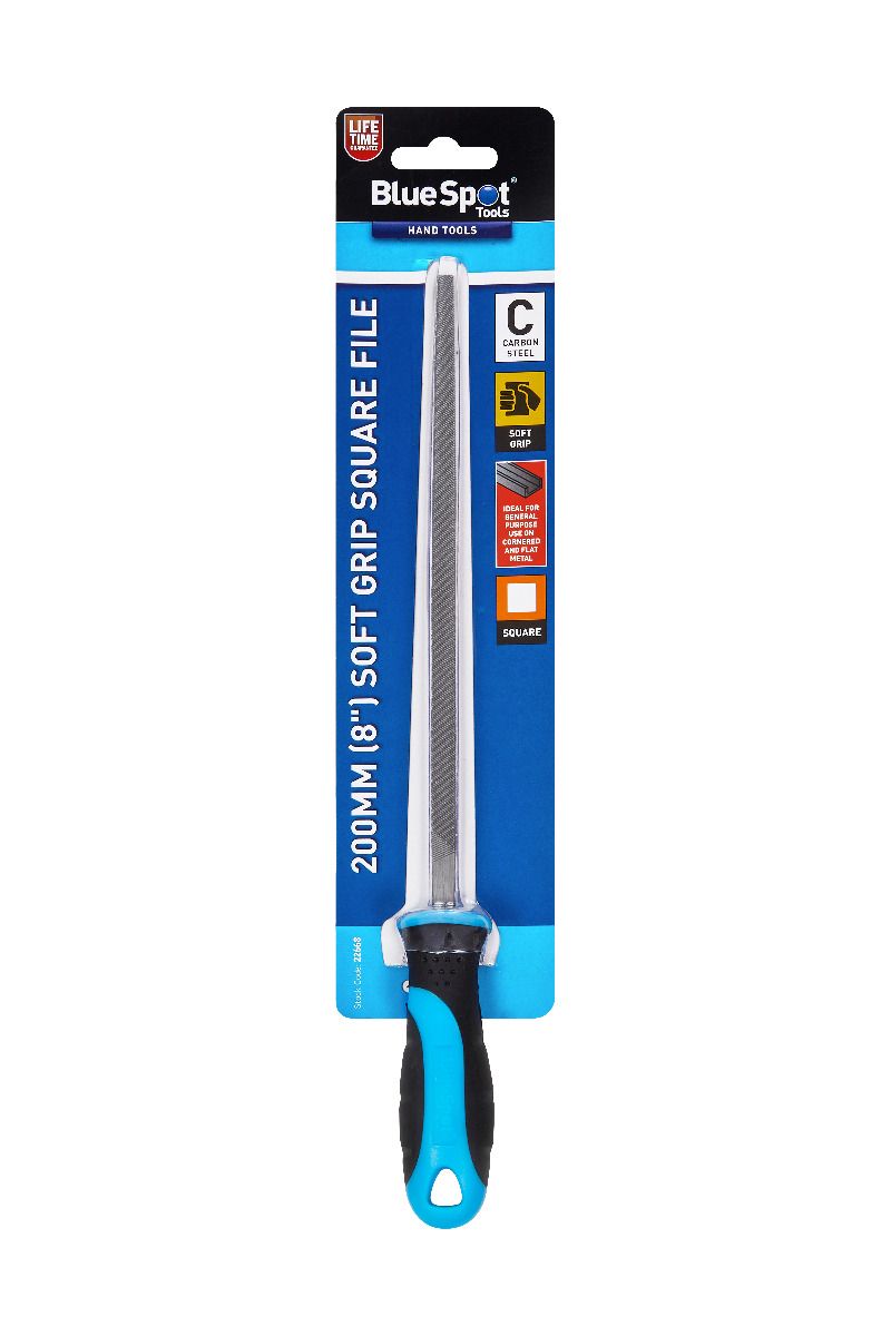 BlueSpot 200mm (8") Soft Grip Square File ( 22668 )