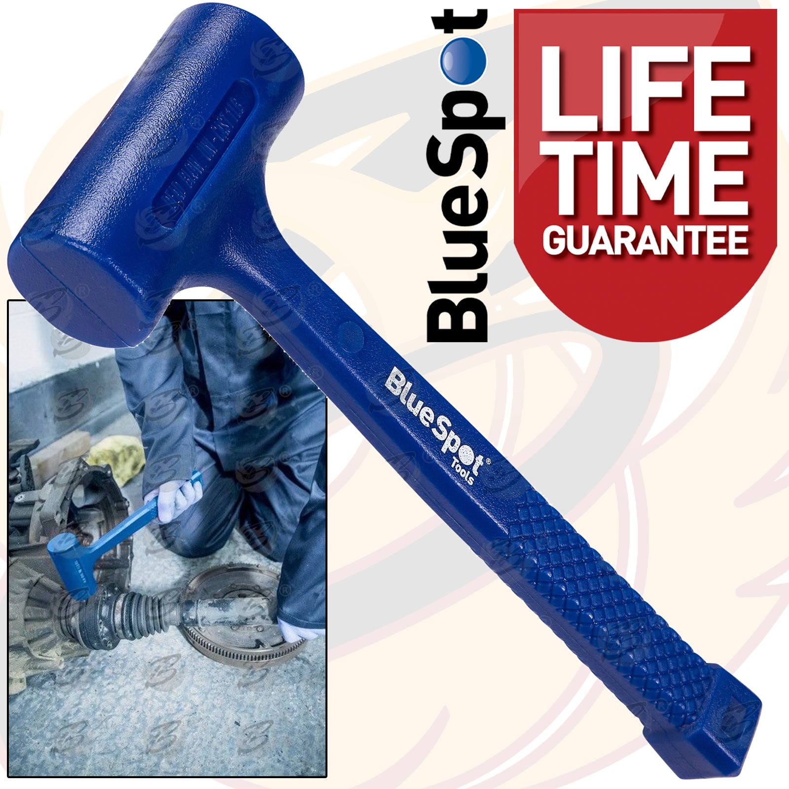 BLUESPOT 720G (1.58LB) DEAD BLOW HAMMER