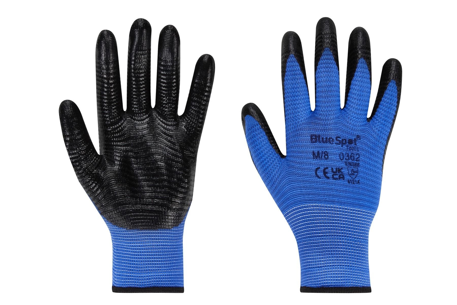 BlueSpot Extra Grip Nitrile Palm Gloves ( Medium ) 23045