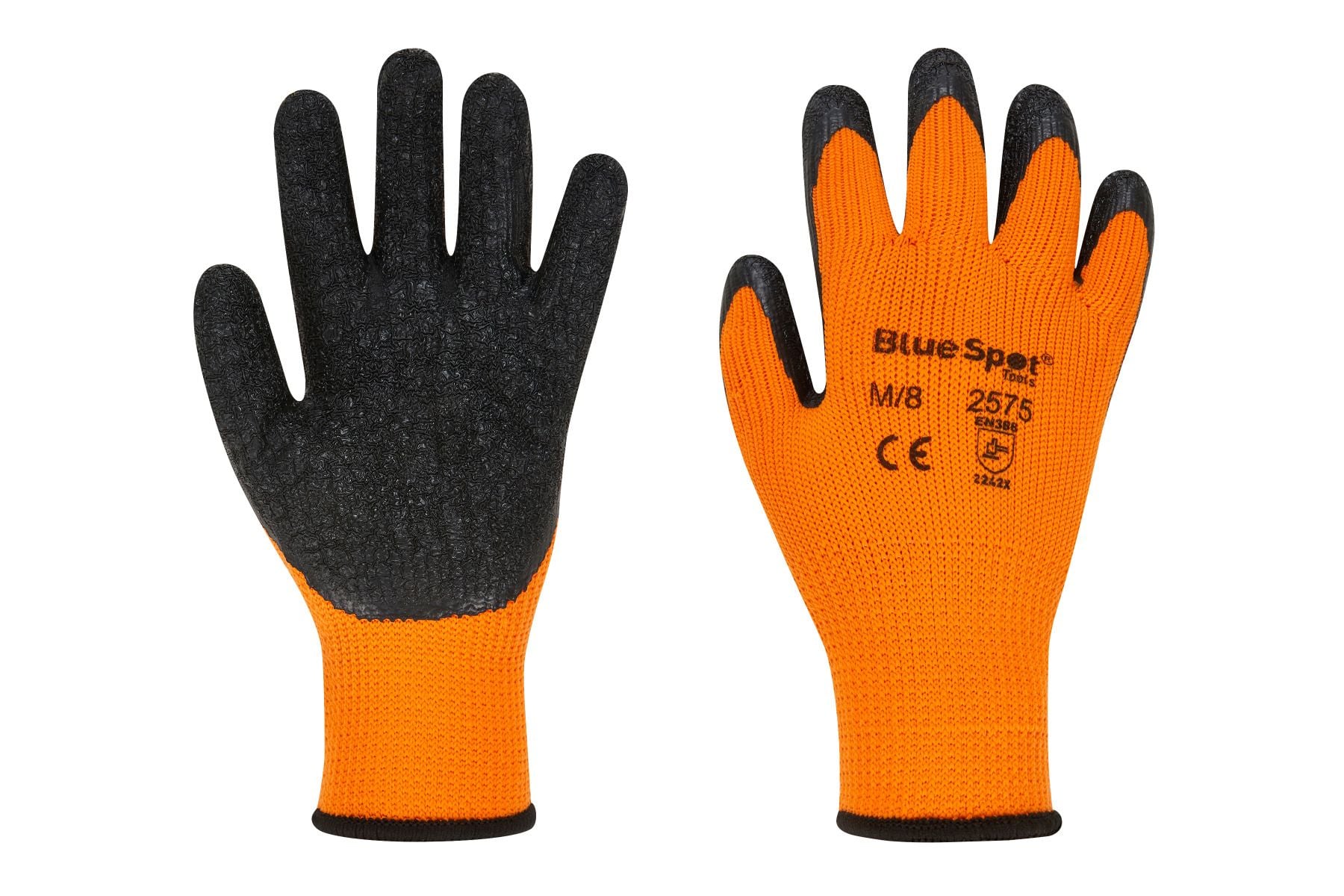BlueSpot Latex Grip Thick Winter Gloves ( Medium ) 23050