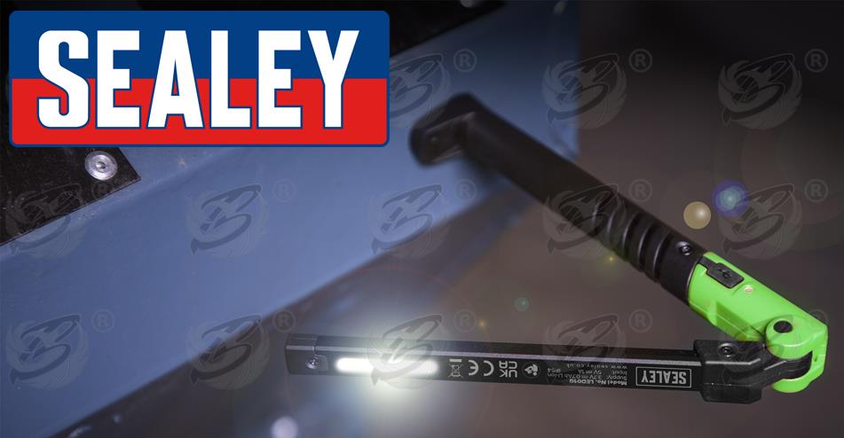 SEALEY RECHARGEABLE SMD LED LI - ION WORK LIGHT ( GREEN )