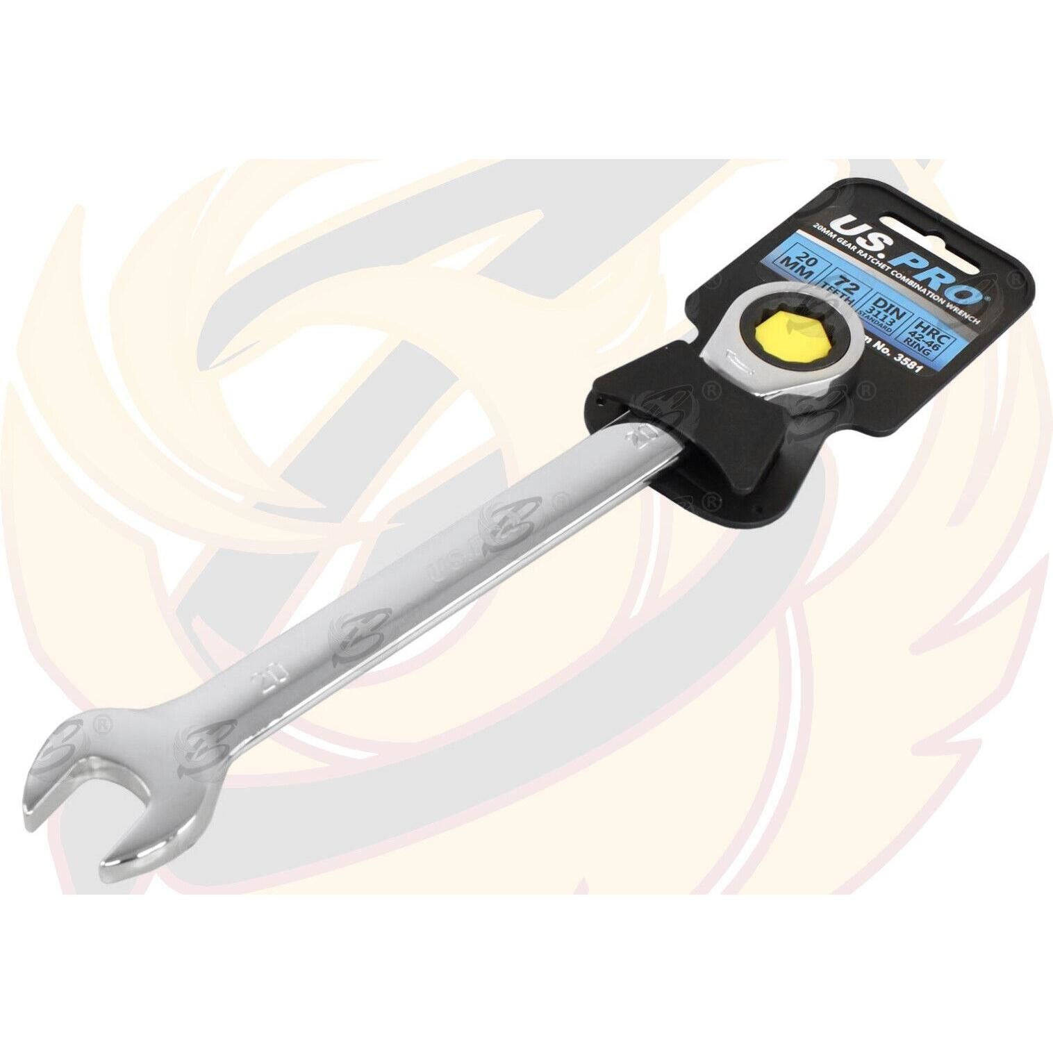US PRO 20MM 72 TOOTH RATCHET SPANNER