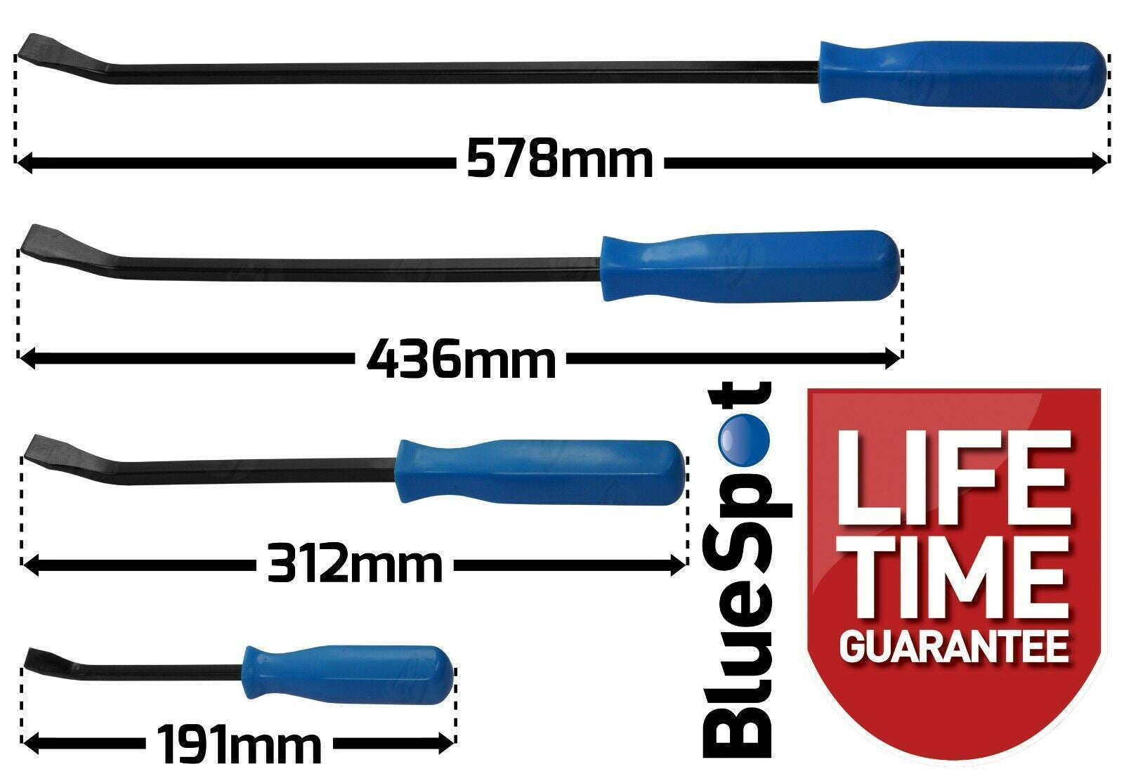 BLUESPOT 4PCS PRY BAR SET