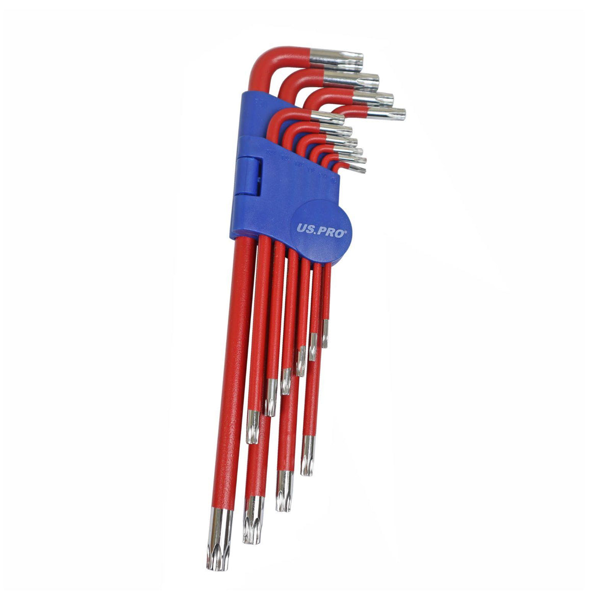 Us Pro 10 Piece Extra Long Torx / Star Key Set ( T9 - T50 ) 1640