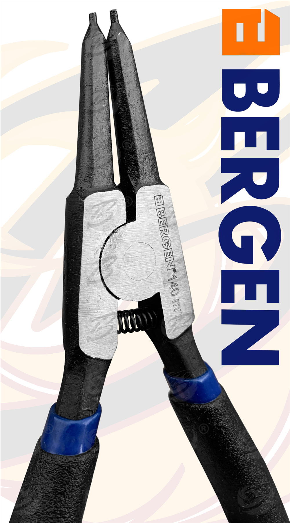 BERGEN 4PCS 5" CIRCLIP PLIER SET