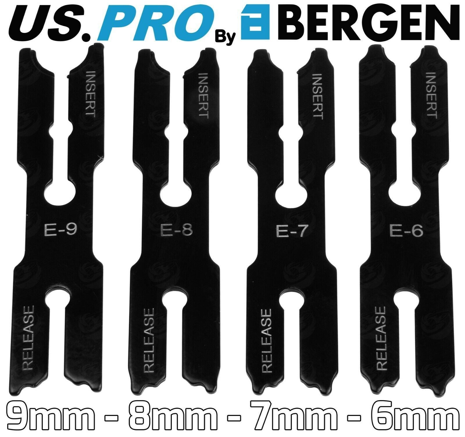 US Pro 5 Piece E Clip Remover & Installer Tool 56 - 57 - E8 - E9 5039
